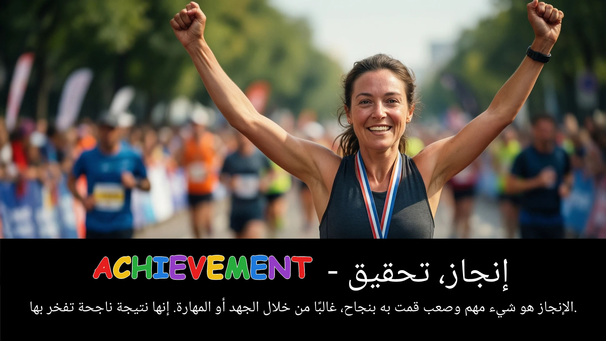 Arabic Illustration for achievement